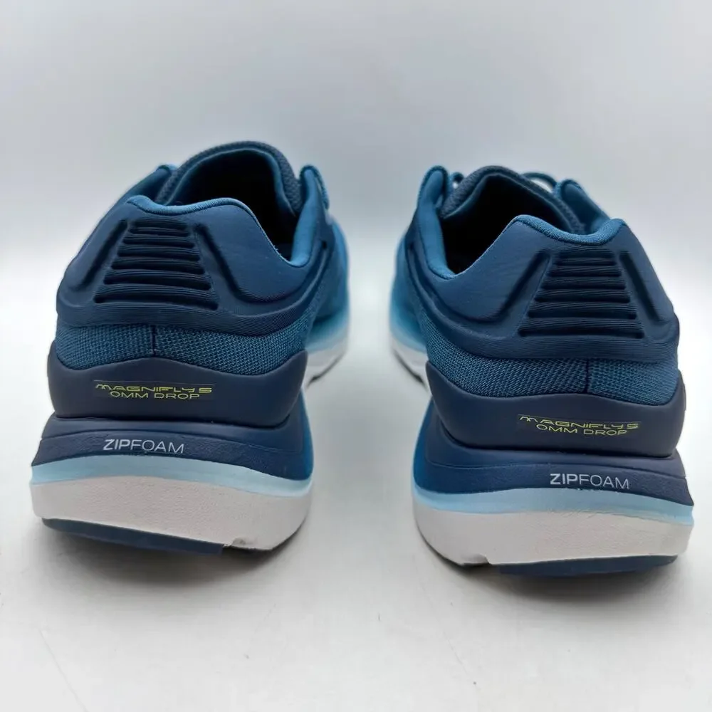 Topo Athletic Mens Magnifly 5 Running Sneakers US 12.5 D Blue Green Athletic EUC